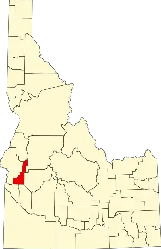 Localisation de Comté de Gem(Gem County)