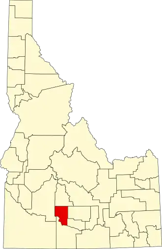 Localisation de Comté de Gooding(Gooding County)