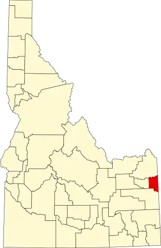 Localisation de Comté de Teton(Teton County)
