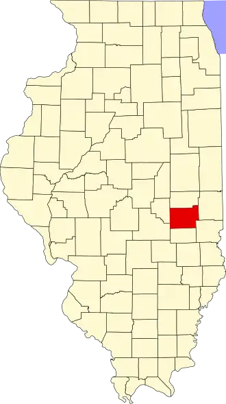 Localisation de Comté de Coles(Coles County)