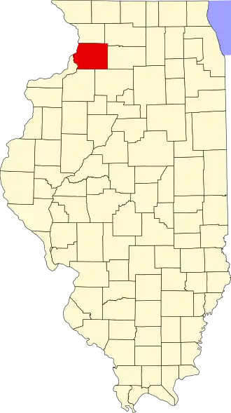 Localisation de Comté de Whiteside(Whiteside County)