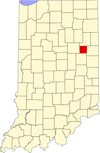 Localisation de Comté de Blackford(Blackford County)