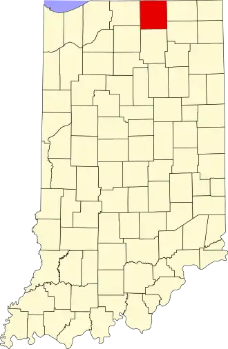 Localisation de Comté d'Elkhart(en) Elkhart County