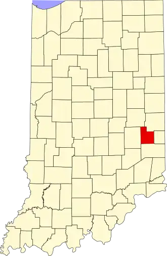 Localisation de Comté de Fayette(Fayette County)