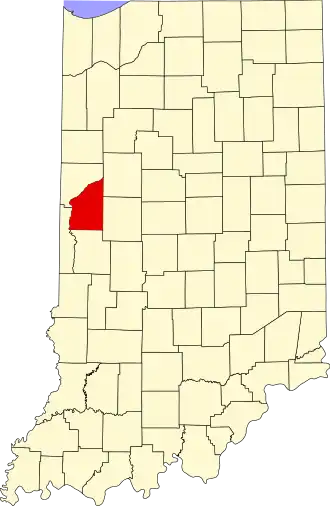 Localisation de Comté de Fountain(Fountain County)