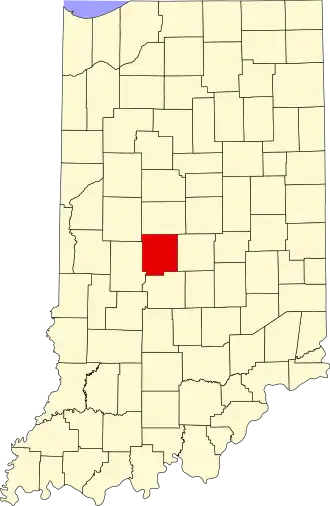 Localisation de Comté de Hendricks(Hendricks County)