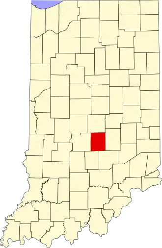 Localisation de Comté de Johnson(Johnson County)