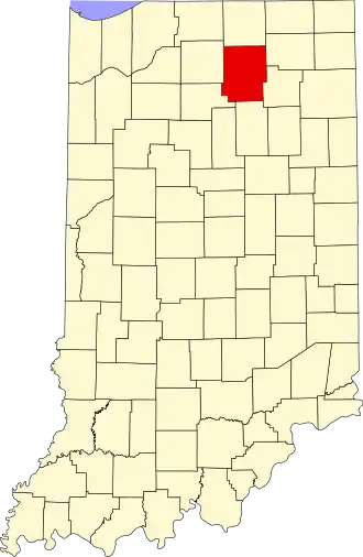 Localisation de Comté de Kosciusko(Kosciusko County)