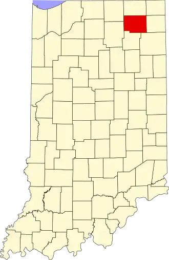 Localisation de Comté de Noble(Noble County)