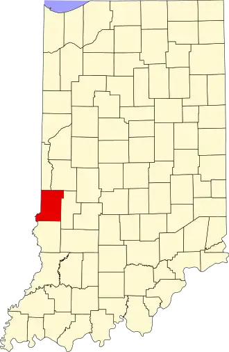 Localisation de Comté de Vigo(Vigo County)