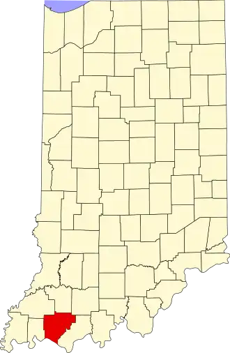 Localisation de Comté de Warrick(Warrick County)