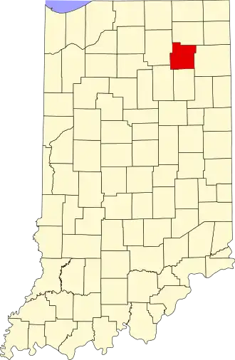 Localisation de Comté de Whitley(Whitley County)