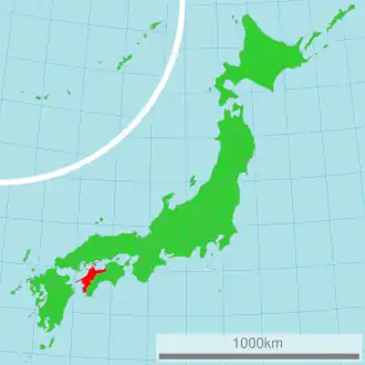 Localisation de Préfecture d'Ehime