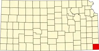 Localisation de Comté de Cherokee(Cherokee County)