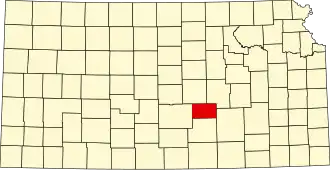 Localisation de Comté de Harvey(Harvey County)