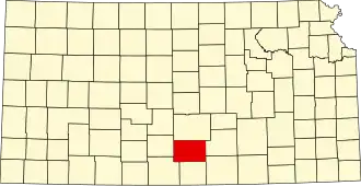 Localisation de Comté de Kingman(Kingman County)