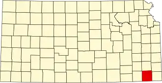 Localisation de Comté de Labette(Labette County)