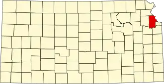 Localisation de Comté de Leavenworth(Leavenworth County)