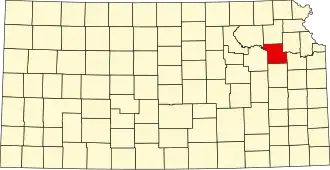 Localisation de Comté de Shawnee(Shawnee County)