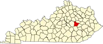 Localisation de Comté d'Estill(Estill County)