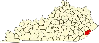 Localisation de Comté de LetcherLetcher County