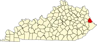 Localisation de Comté de MartinMartin County