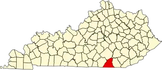 Localisation de Comté de McCrearyMcCreary County