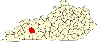 Localisation de Comté de MuhlenbergMuhlenberg County
