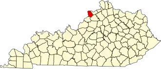Localisation de Comté de TrimbleTrimble County