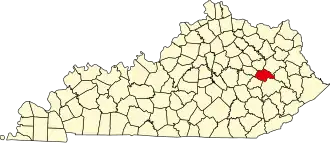 Localisation de Comté de Wolfe(Wolfe County)