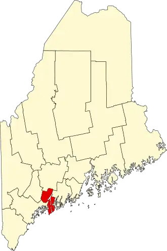 Localisation de Comté de Sagadahoc(Sagadahoc County)