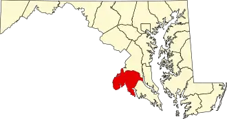 Localisation de Comté de Charles(Charles County)