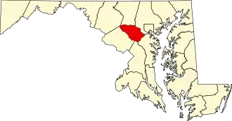 Localisation de Comté de Howard(Howard County)
