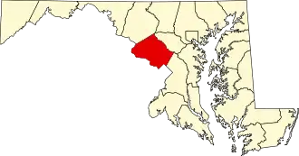 Localisation de Comté de Montgomery(Montgomery County)