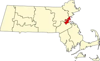 Localisation de Comté de Suffolk(Suffolk County)
