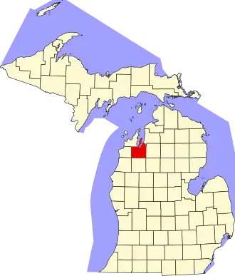 Localisation de Comté de Grand Traverse(Grand Traverse County)