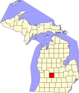 Localisation de Comté de Ionia(Ionia County)