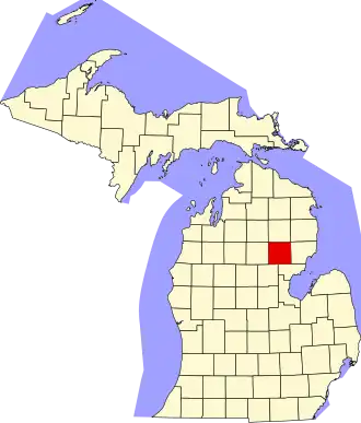 Localisation de Comté d'Ogemaw