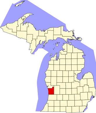 Localisation de Comté d’Ottawa(Ottawa County)