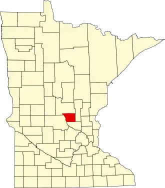 Localisation de Comté de Benton, Minnesota