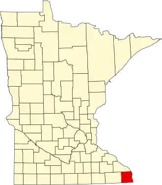 Localisation de Comté de Houston(Houston County)