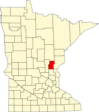 Localisation de Comté de Kanabec(Kanabec County)