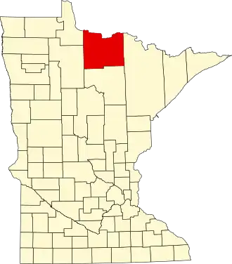 Localisation de Comté de Koochiching(Koochiching County)