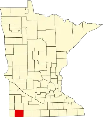 Localisation de Comté de Nobles(Nobles County)