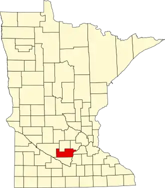 Localisation de Comté de Sibley(en) Sibley County