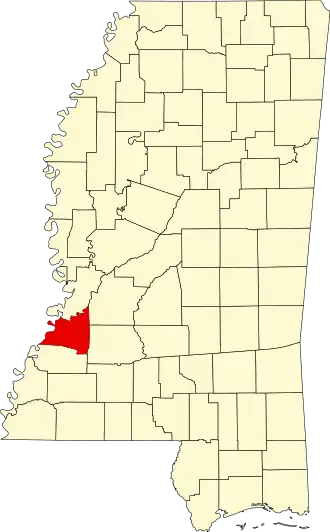 Localisation de Comté de Claiborne(Claiborne County)