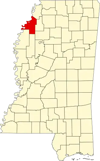 Localisation de Comté de Coahoma(Coahoma County)