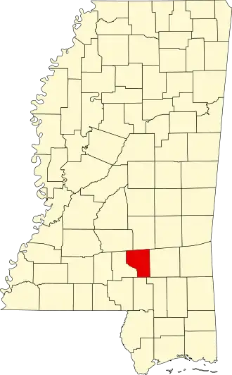 Localisation de Comté de Covington(Covington County)