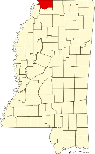 Localisation de Comté de DeSoto(DeSoto County)