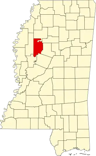 Localisation de Comté de Leflore(Leflore County)